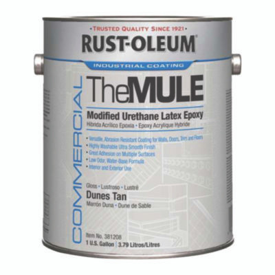 Commercial The Mule (Modified Urethane Latex Epoxy), Interior/Exterior, Gloss Dunes Tan, 1 Gal Bucket/Pail, 2/Carton