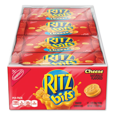 Ritz Bits, Cheese, 1 Oz Pouch, 12/Pack