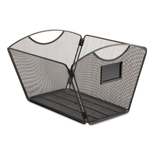 Onyx Mesh Desktop Tub File, Letter Files, 12.5" X 13.75" X 9.5", Black