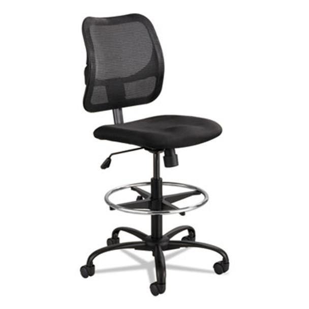 Vue Series Mesh Extended-Height Chair, Supports Up To 250 Lb, 23" To 33" Seat Height, Black Fabric
