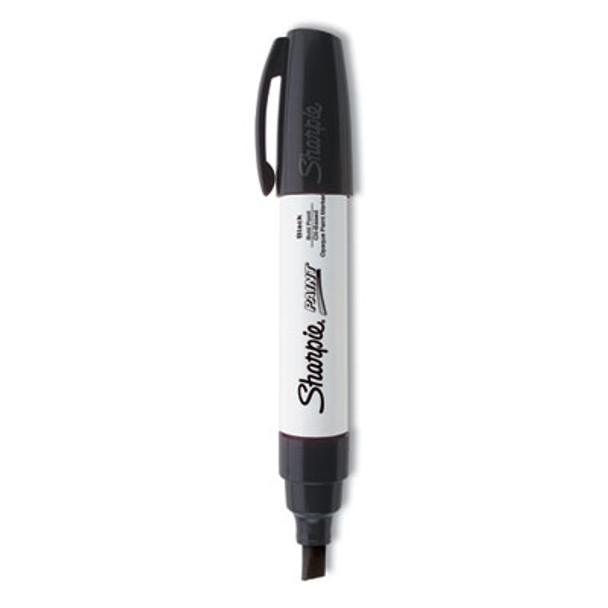 Permanent Paint Marker, Extra-Broad Chisel Tip, Black
