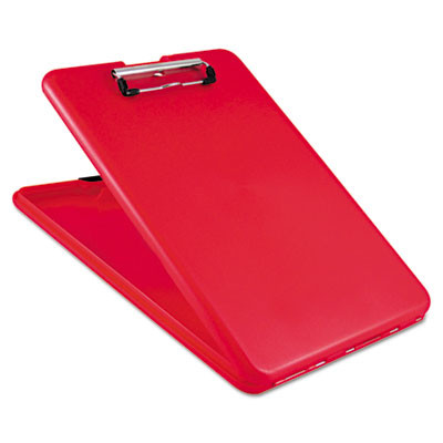 Slimmate Storage Clipboard, 0.5" Clip Capacity, Holds 8.5 x 11 Sheets, Red