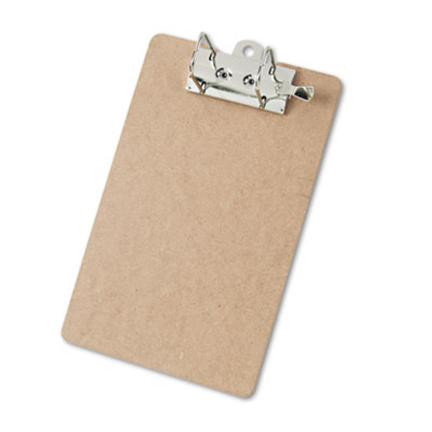 Recycled Hardboard Archboard Clipboard, 2.5" Clip Capacity, Holds 8.5 x 11 Sheets, Brown