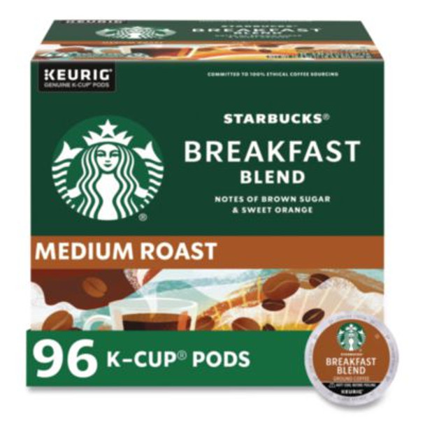 Breakfast Blend Coffee K-Cups, 96/Carton