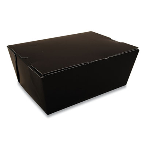Champpak Carryout Boxes, 7.75 x 5.5 x 3.5, Black, Paper, 160/Carton