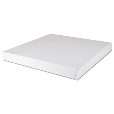 Lock-Corner Pizza Boxes, 18 x 18 x 1.88, White, Paper, 50/Carton