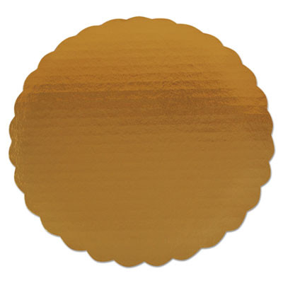 Gold Cake Circles, Single Wall Construction, 9" Diameter, Gold, Paper, 200/Carton