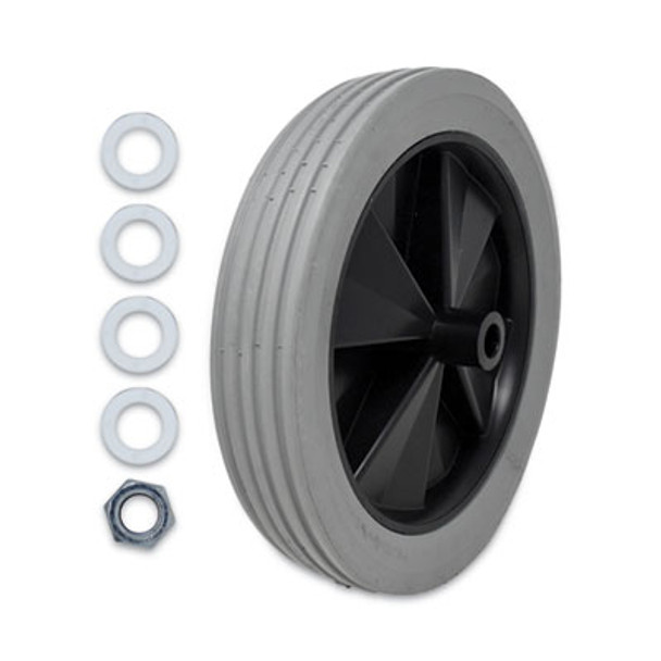 Tilt Truck Wheels, 300 Lb Weight Capacity, 12" Wheel, Gray