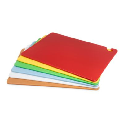 Cut-N-Carry Color Cutting Board With Molded-In Ruler, Assorted Colors, 6/Pack
