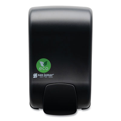 Ecologic Rely Manual Foam Soap And Sanitizer Dispenser, 900 Ml, 5,5 x 4,5 x 9.25, Black
