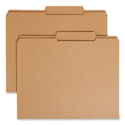 Guide Height Reinforced Heavyweight Kraft File Folder, 2/5-Cut Tabs: Right Of Center, Letter, 0.75" Expansion, Brown, 100/Bx
