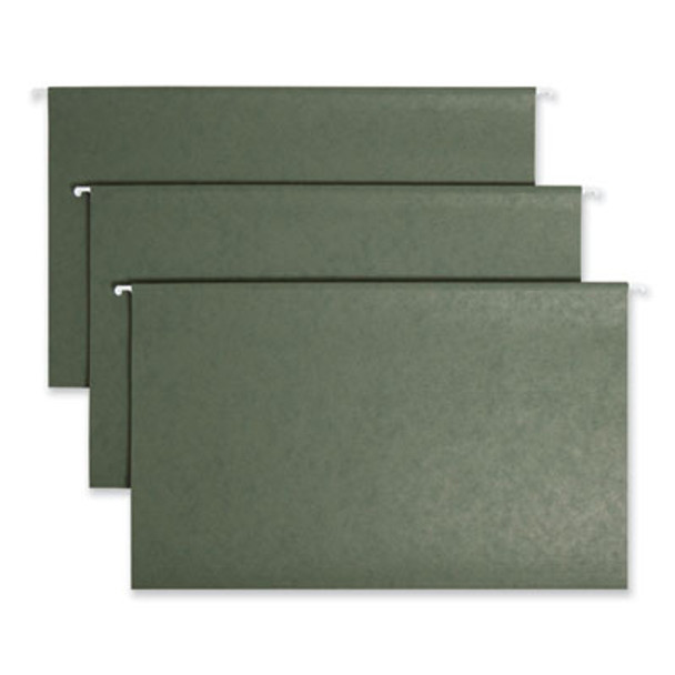 Tuff Hanging Folders With Easy Slide Tab, Legal Size, 1/3-Cut Tabs, Standard Green, 20/Box