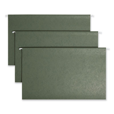 Tuff Hanging Folders With Easy Slide Tab, Legal Size, 1/3-Cut Tabs, Standard Green, 20/Box