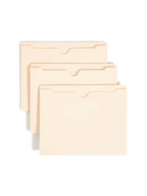 Manila File Jackets, 2-Ply Straight Tab, Letter Size, Manila, 50/Box
