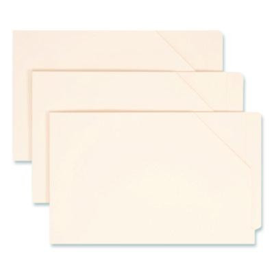 End Tab Jackets With Reinforced Tabs, Straight Tab, Legal Size, 11-Pt Manila, 100/Box