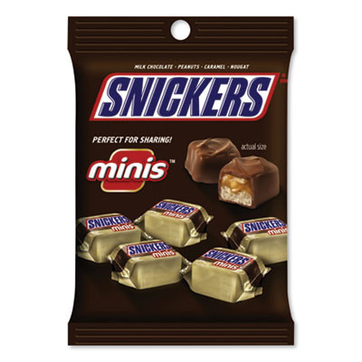 Minis Size Chocolate Bars, Milk Chocolate, 4.4 Oz Pack, 12 Packs/Carton