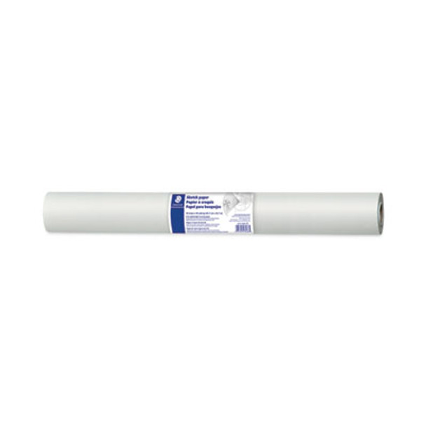 Transparent Sketch Paper Roll, 8 Lb Bond Weight, 18" x 50 Yd, White