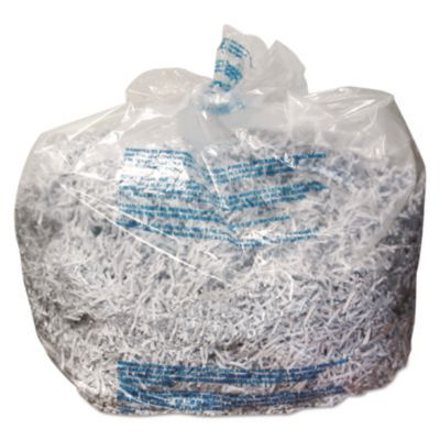 Plastic Shredder Bags, 13-19 Gal Capacity, 25/Box