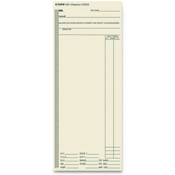 Time Clock Cards, Replacement For Atr206/c3000/m-154, One Side, 3.38 X 8.25, 500/Box