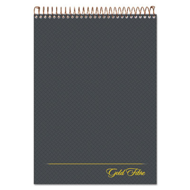 Gold Fibre Wirebound Project Notes Pad, Gray Cover, Project-Management Format, (70) White 8.5 x 11 Sheets
