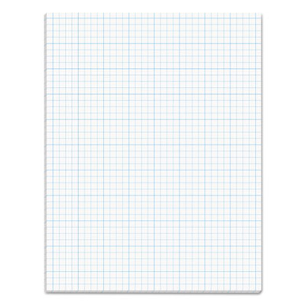 Cross Section Pads, Cross-Section Quadrille Rule (4 Sq/In, 1 Sq/In), 50 White 8.5 X 11 Sheets