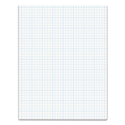 Cross Section Pads, Quadrille Rule (4 Sq/In, 1 Sq/In), (50) White 8.5 x 11 Sheets