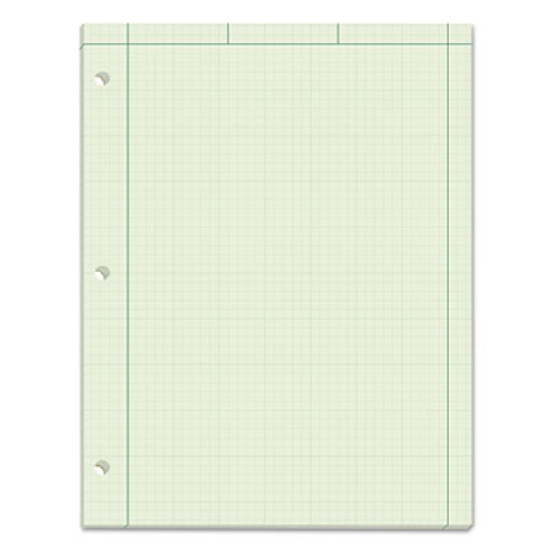 Engineering Computation Pads, Cross-Section Quad Rule (5 Sq/In, 1 Sq/In), Black/Green Cover, 100 Green-Tint 8.5 X 11 Sheets