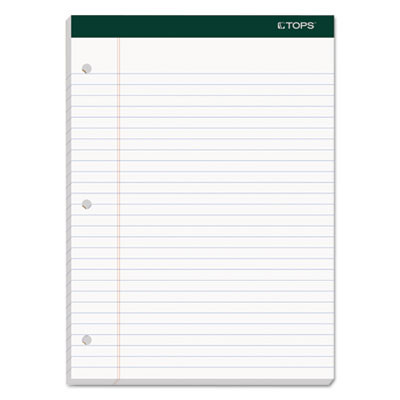 Double Docket Ruled Pads, Wide/Legal Rule, (100) White 8.5 x 11 Sheets, 6/Pack