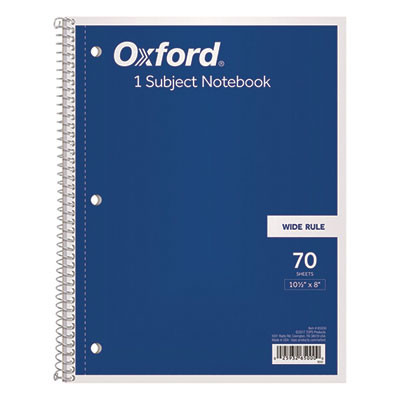Coil-Lock Wirebound Notebook, 3-Hole Punched, Wide/Legal Rule, Randomly Assorted Cover Color, (70) 10.5 x 8 Sheets