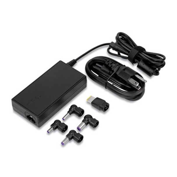 Semi-Slim Laptop Charger For Various Devices, 90 W, Black