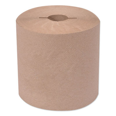 Universal Hand Towel Roll, Notched, 1-Ply, 7.5" x 800 Ft, Natural, 6 Rolls/Carton