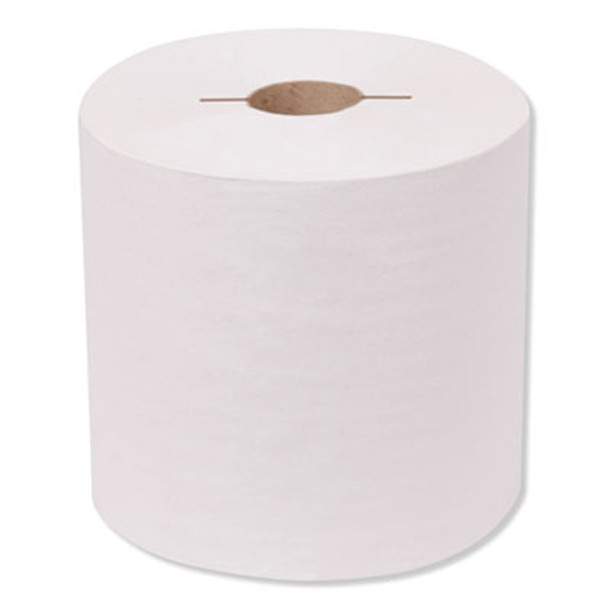 Universal Hand Towel Roll, Notched, 1-Ply, 7.5 X 10, White, 756/Roll, 6/Carton