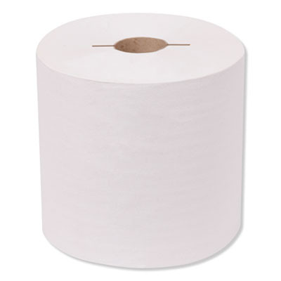 Universal Hand Towel Roll, Notched, 1-Ply, 7.5 X 10, White, 756/Roll, 6/Carton