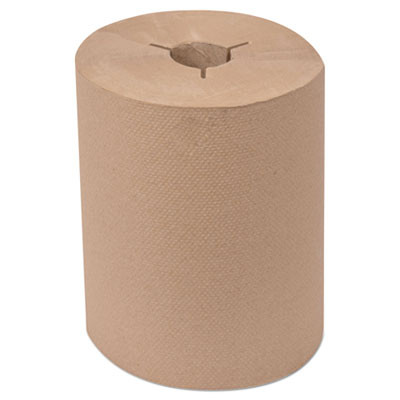 Universal Hand Towel Roll, Notched, 1-Ply, 8" X 550 Ft, Natural, 6 Roll/Carton