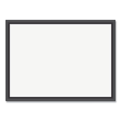 Magnetic Dry Erase Board With Wood Frame, 24" x 18" (Actual Size: 23" x 17"), White Surface, Black Wood Frame