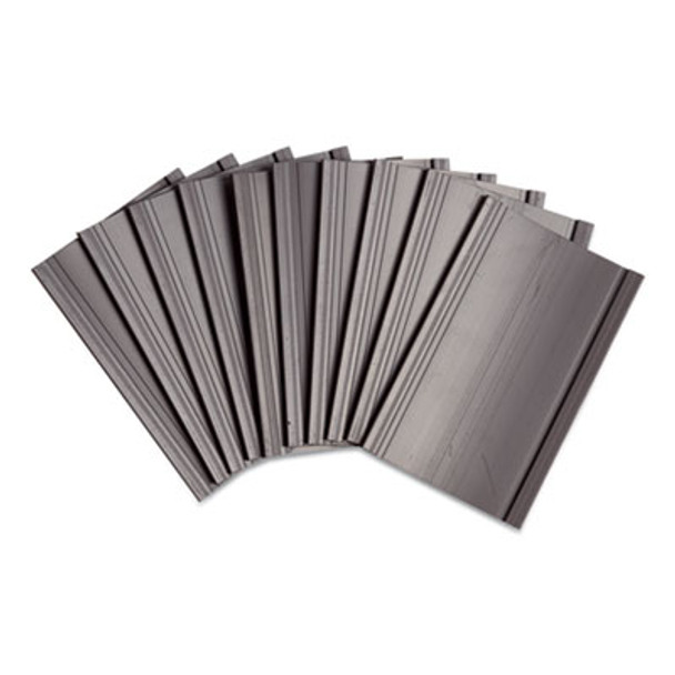 Magnetic Card Holders, 3 X 1.75, Black, 10/Pack