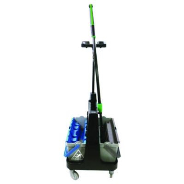 Omniclean Dual Bucket Kit, 1.5 Gal, Black/Blue/Gray