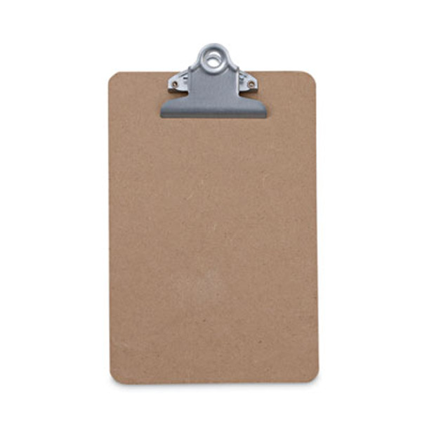 Hardboard Clipboard, 0.75" Clip Capacity, Holds 5 x 8 Sheets, Brown, 3/Pack
