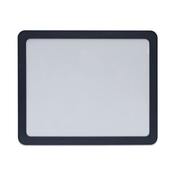 Recycled Cubicle Dry Erase Board, 15.88" x 12.88", White Surface, Charcoal Gray Plastic Frame