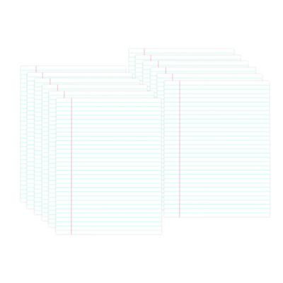 Glue Top Pads, Wide/Legal Rule, (50) White 8.5 x 11 Sheets, Dozen