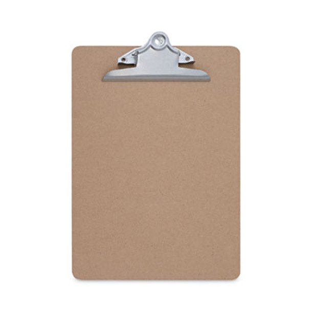 Hardboard Clipboard, 1.25" Clip Capacity, Holds 8.5 x 11 Sheets, Brown, 3/Pack