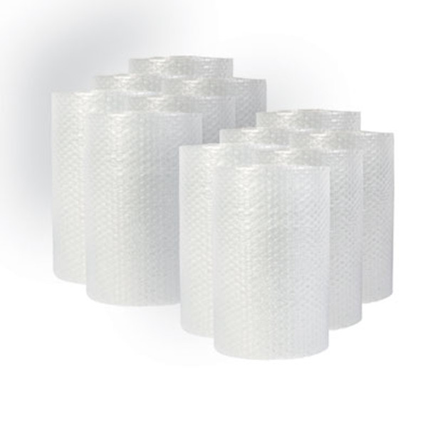 Bubble Packaging, 0.19" Thick, 12" x 30 Ft, Perforated Every 12", Clear, 12/Carton