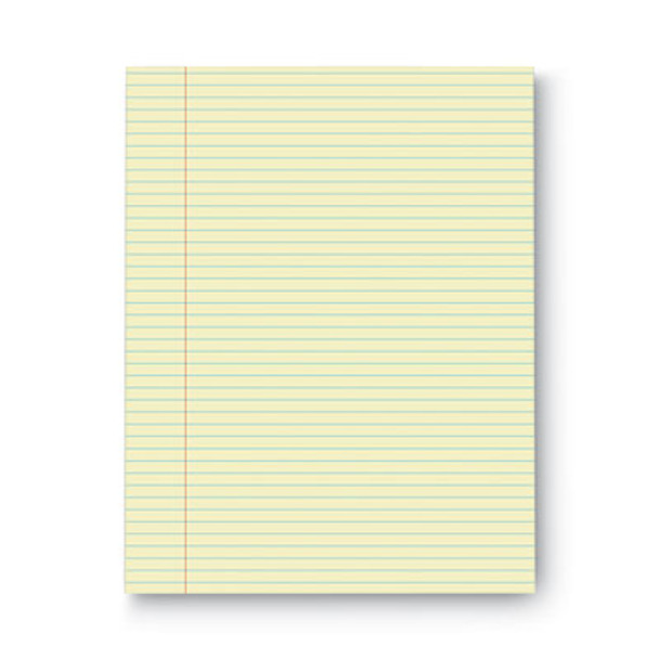Glue Top Pads, Narrow Rule, 50 Canary-Yellow 8.5 X 11 Sheets, Dozen