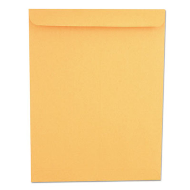 Catalog Envelope, 28 Lb Bond Weight Kraft, #13 1/2, Square Flap, Gummed Closure, 10 x 13, Brown Kraft, 250/Box