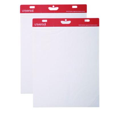 Renewable Resource Sugarcane Based Easel Pads, Unruled, (50) White 27 x 34 Sheets, 2/Carton