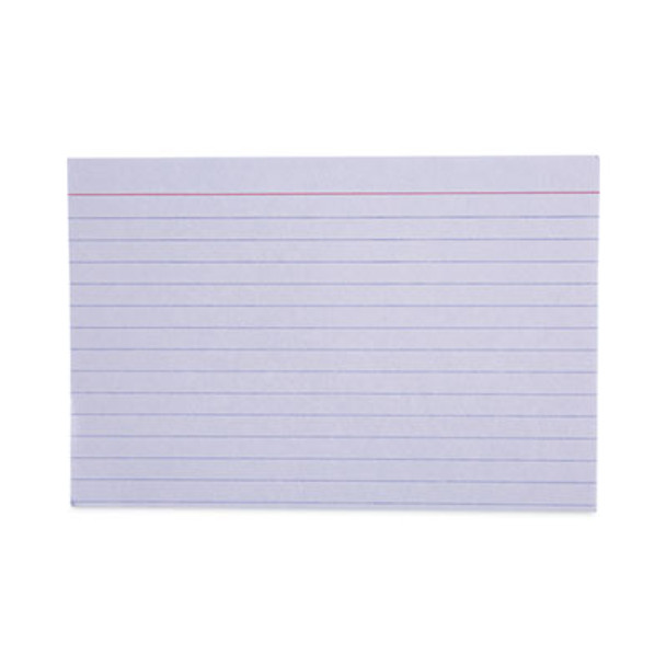 Ruled Index Cards, 4 X 6, White, 100/Pack