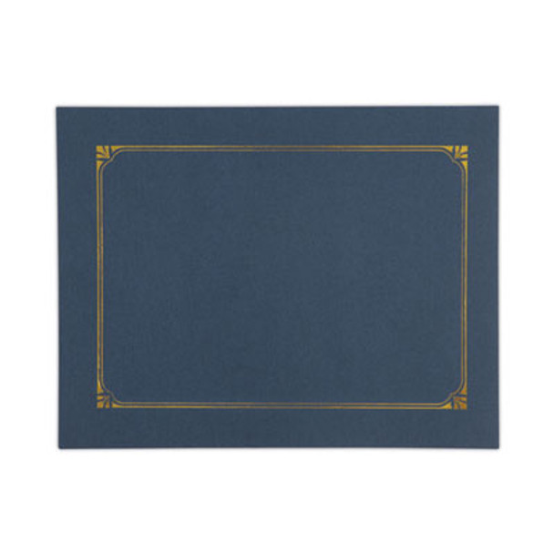 Certificate/Document Cover, 8.5 x 11; 8 x 10; A4, Navy, 6/Pack