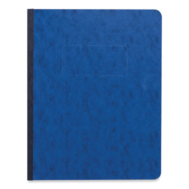 Pressboard Report Cover, Two-Piece Prong Fastener, 3" Capacity, 8.5 X 11, Dark Blue/Dark Blue