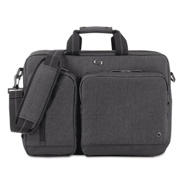 Urban Hybrid Briefcase, Fits Devices Up To 15.6", Polyester, 16.75" x 4" x 12", Gray