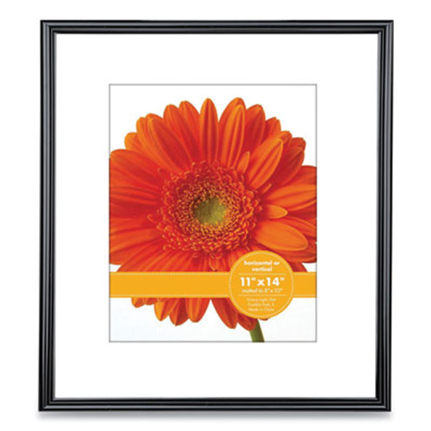 Plastic Poster Frame With Mat, 8 X 10 Insert, Black